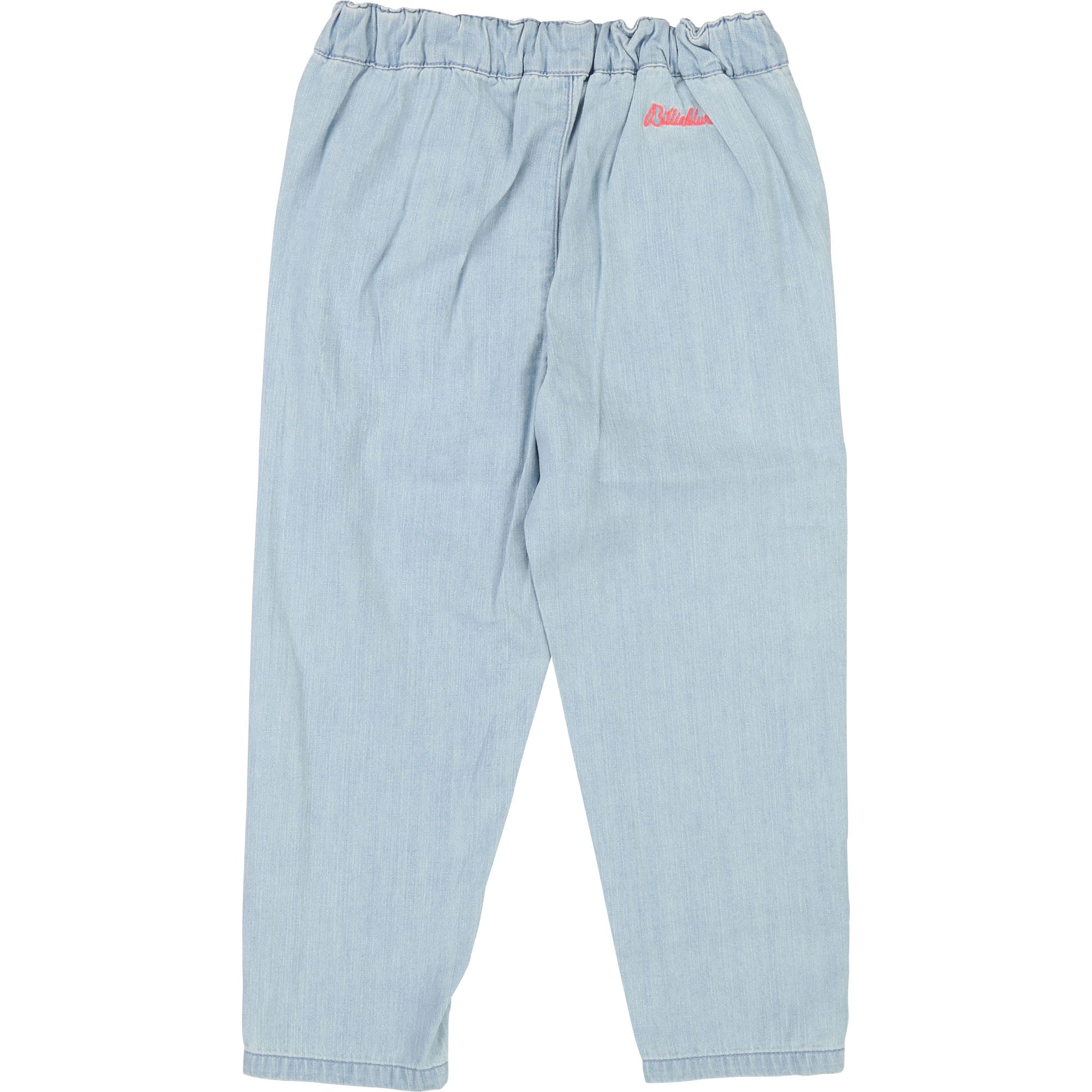 Girls Light Blue Denim Cotton Trousers