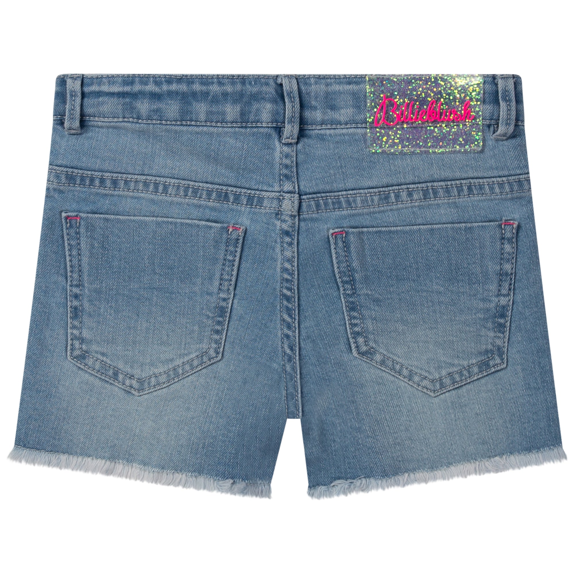 Girls Blue Denim Cotton Shorts