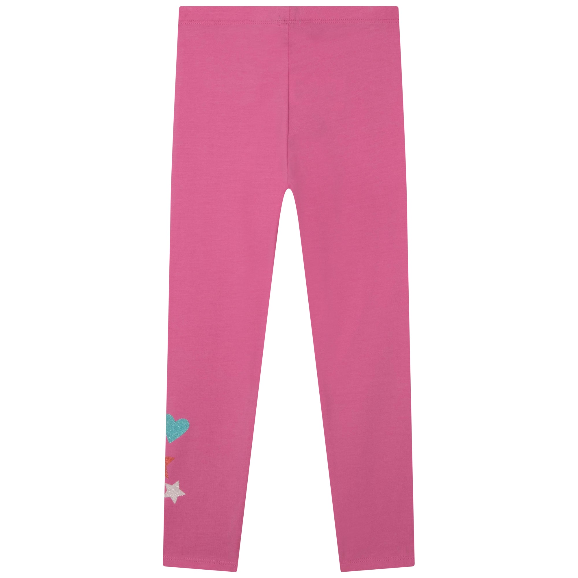 Girls Pink Star Leggings
