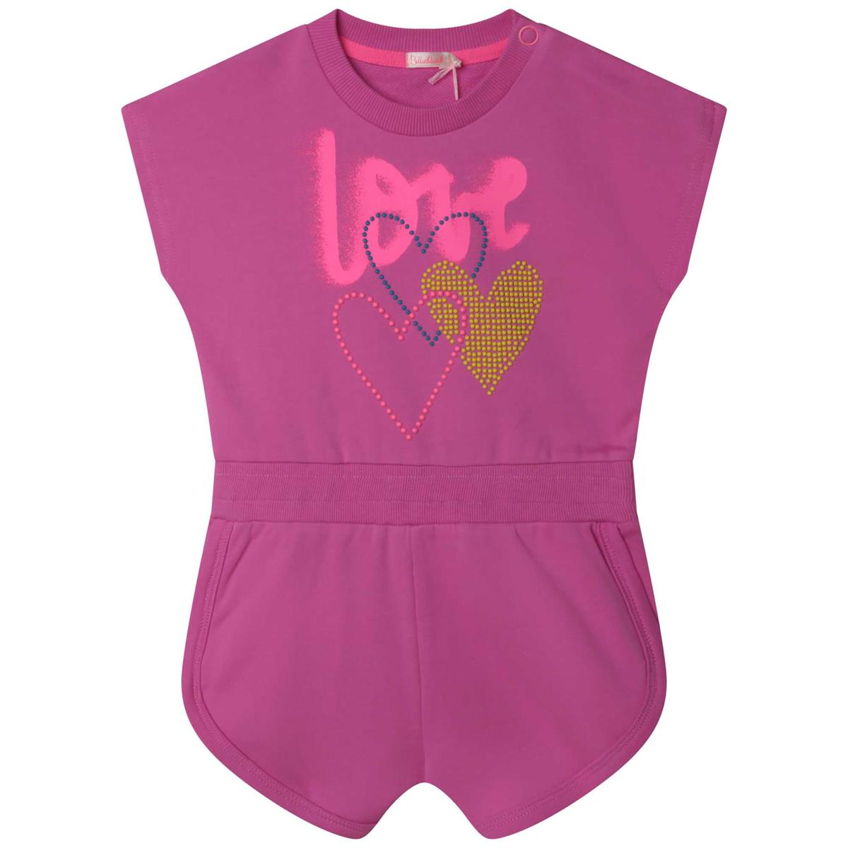 Girls Fuchsia Jumpsuit