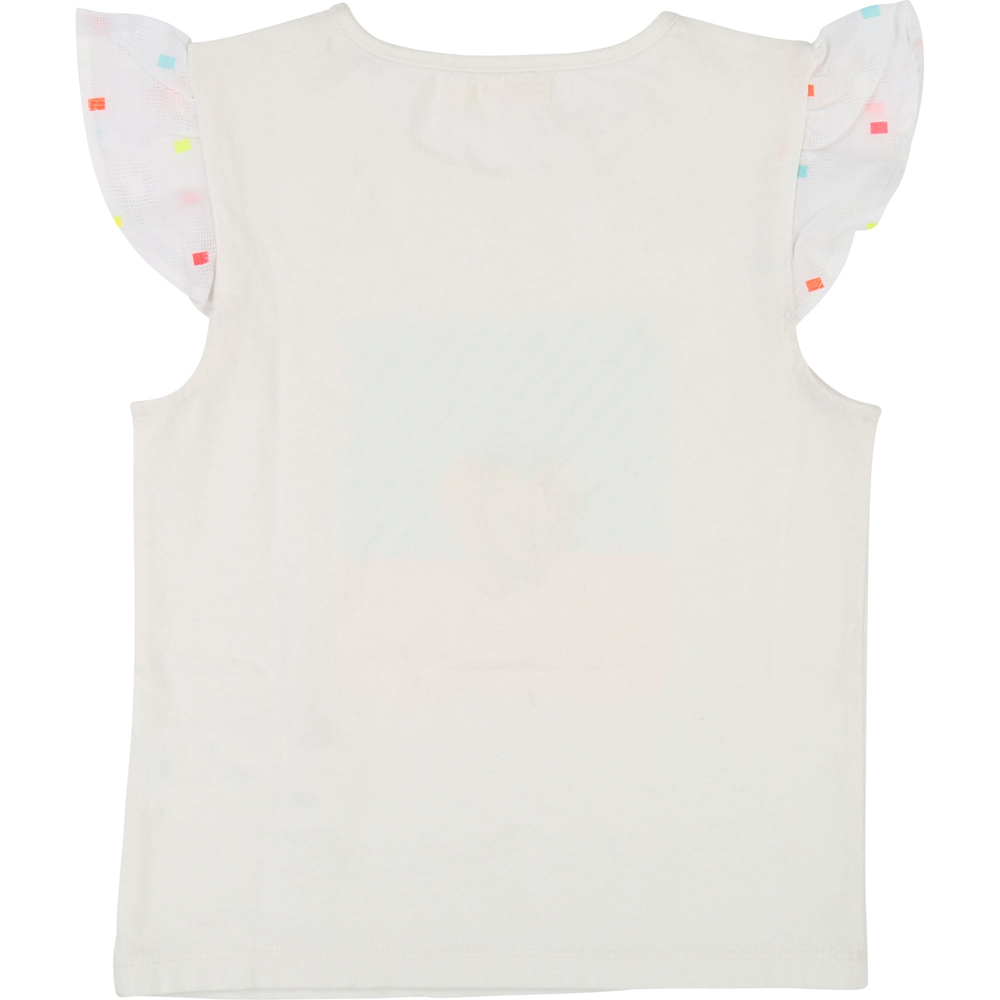 Girls White Printed T-shirt