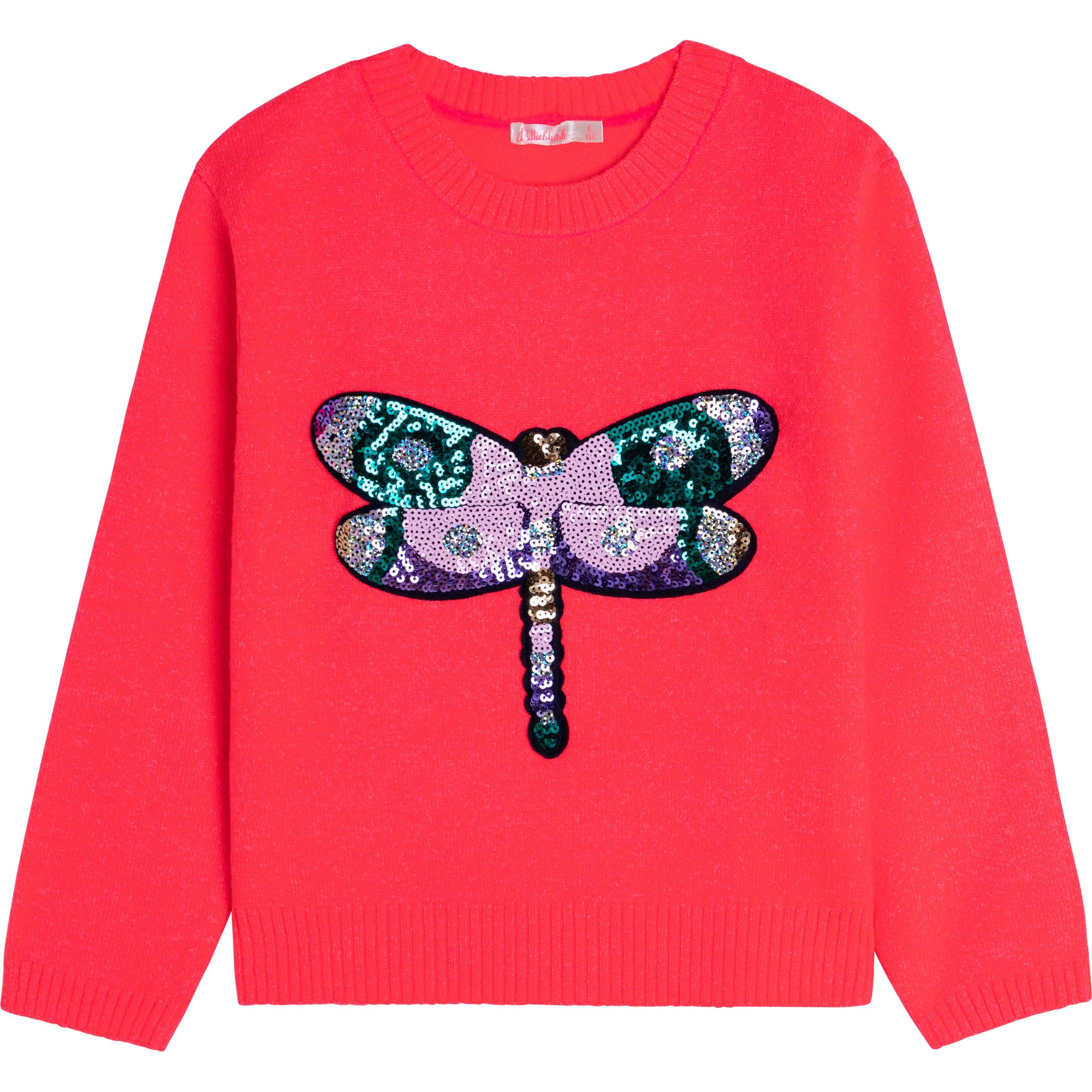 Girls Pink Glitter Sweater
