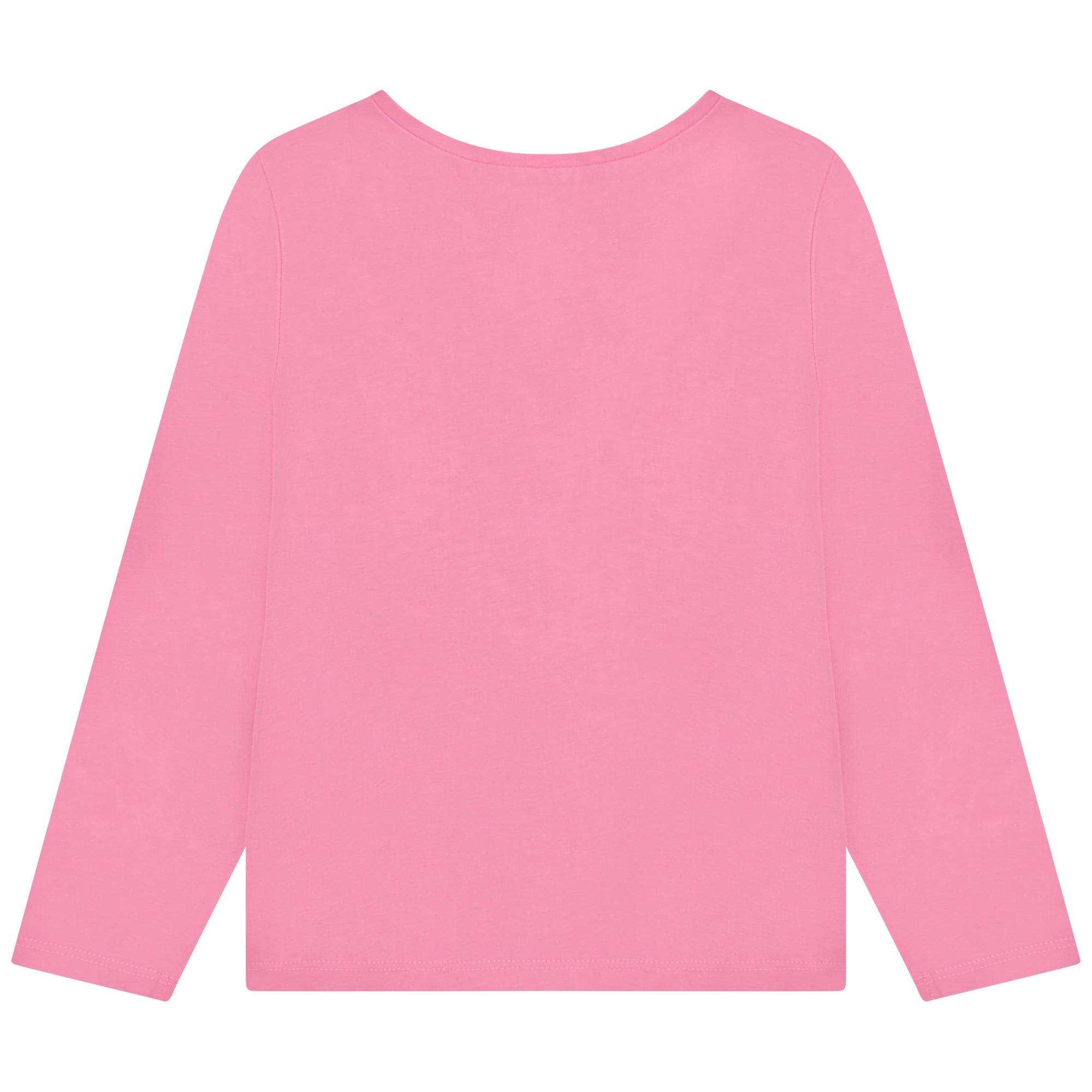 Girls Pink Logo Cotton T-Shirt