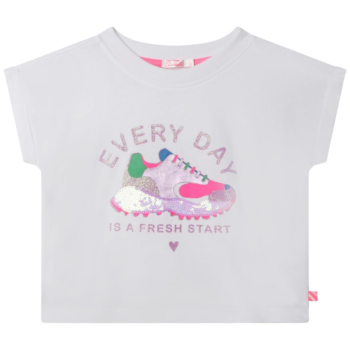 Girls White Logo T-Shirt