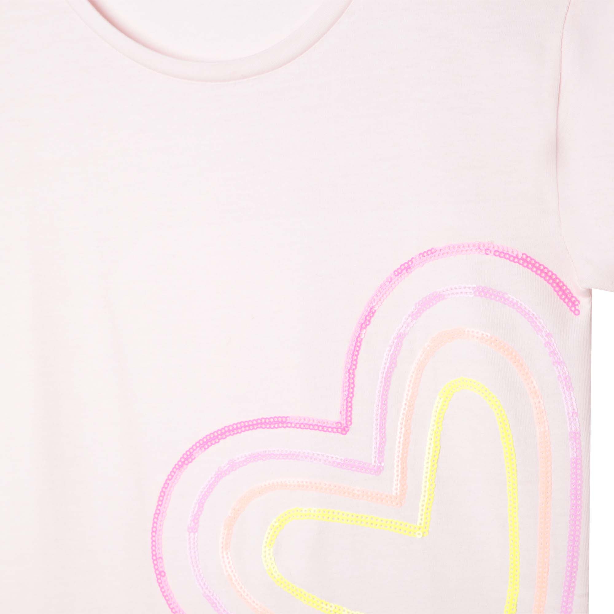 Girls Pale Pink Cotton T-Shirt