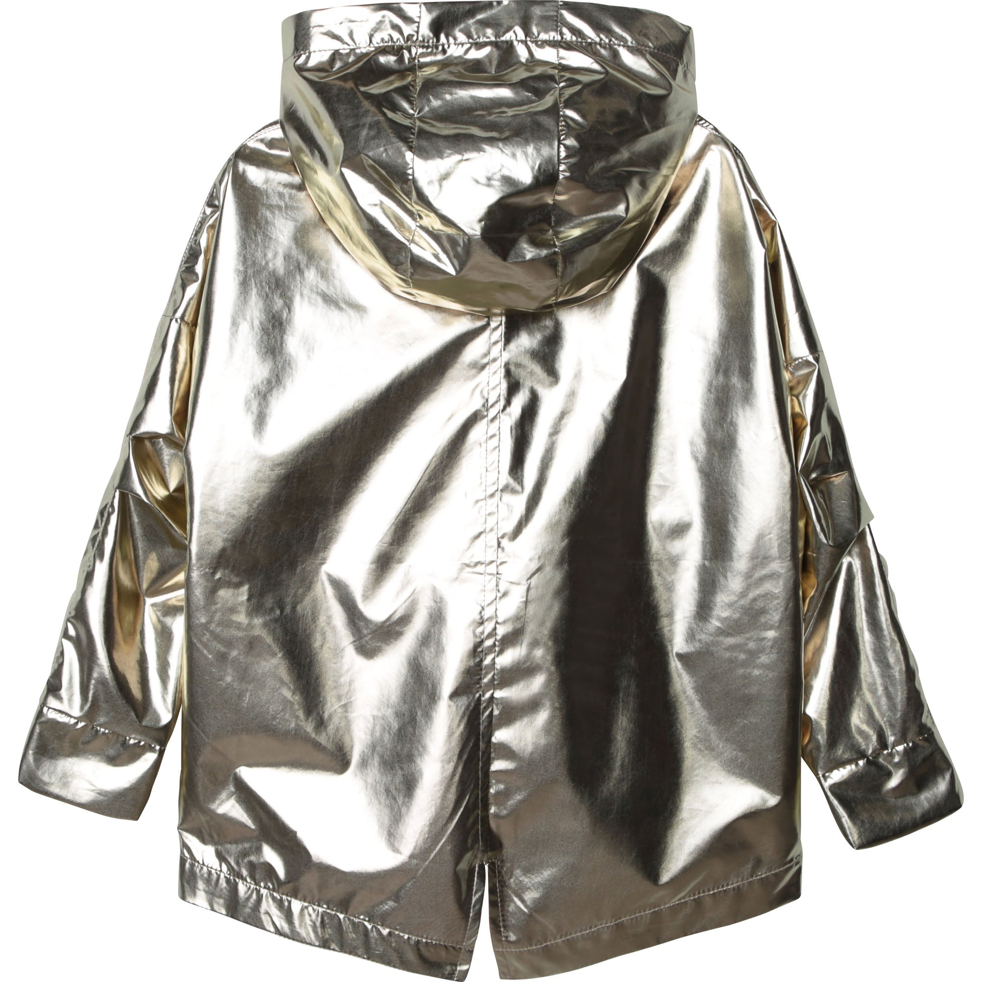 Girls Metal Texture Coat