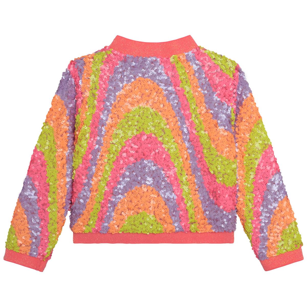 Girls Multicolor Sequin Jacket