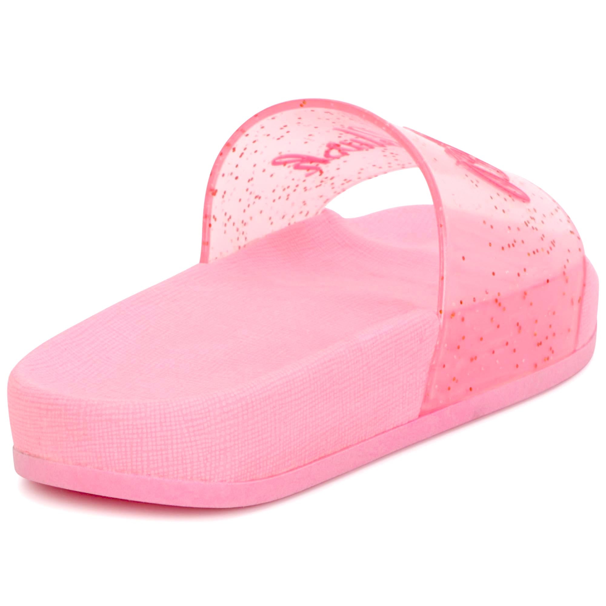 Girls Pink Logo Sandals