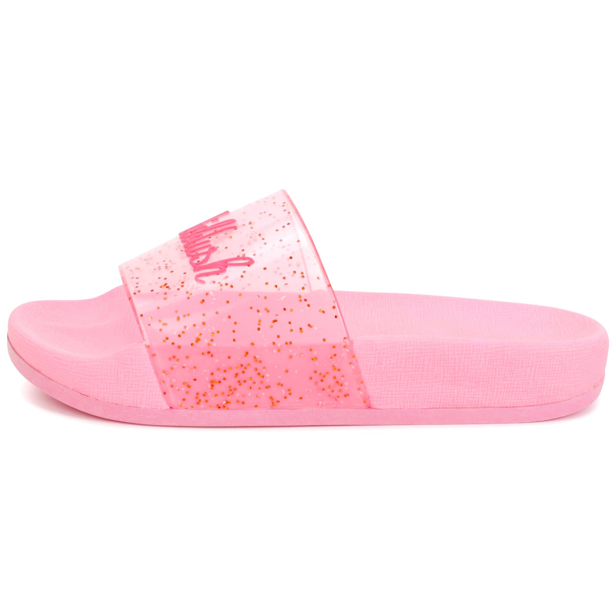 Girls Pink Logo Sandals