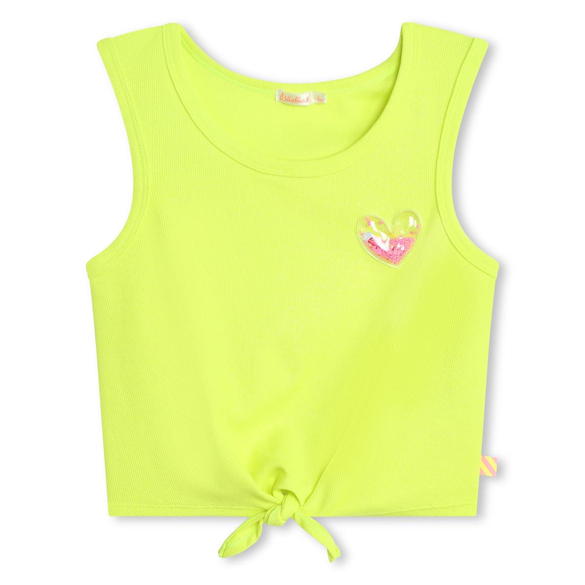 Girls Fluo Green T-Shirt