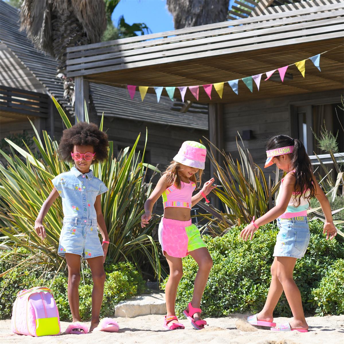 Girls Multicolor Stripes Vest