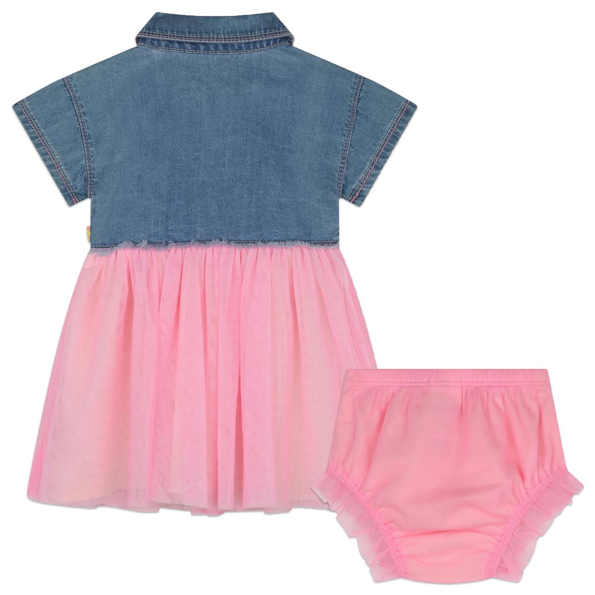 Baby Girls Blue Denim Dress Set