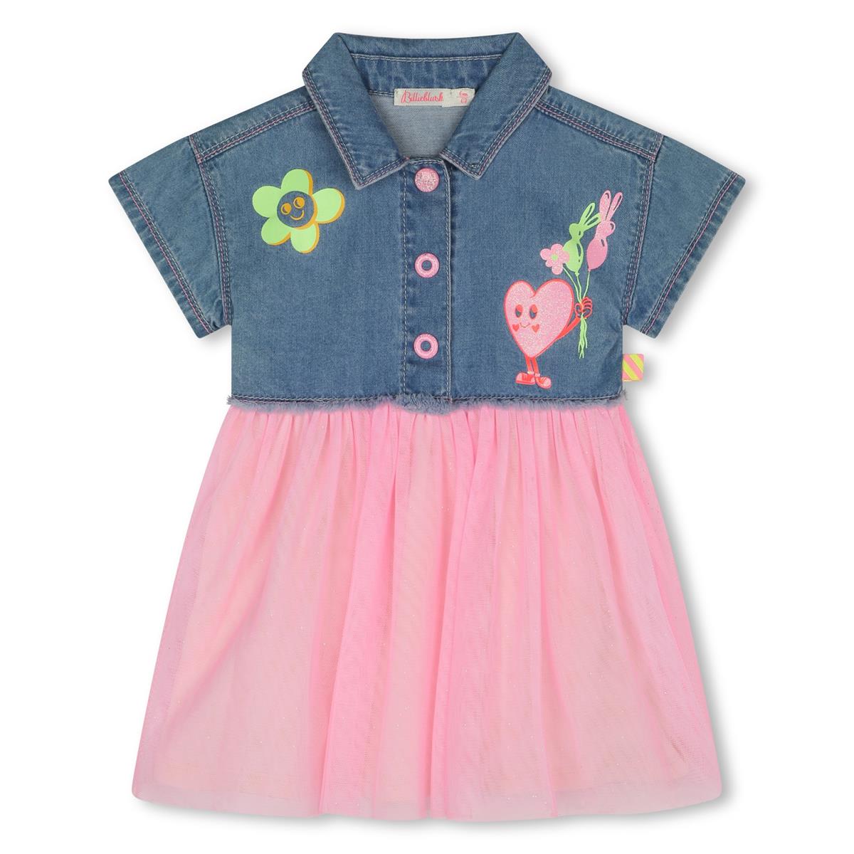 Baby Girls Blue Denim Dress Set