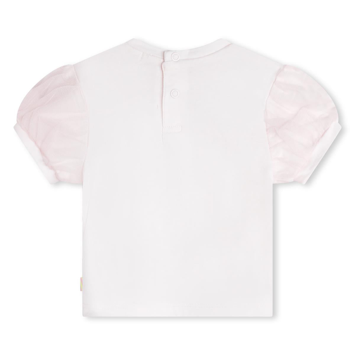 Baby Girls Light Pink Cotton T-Shirt