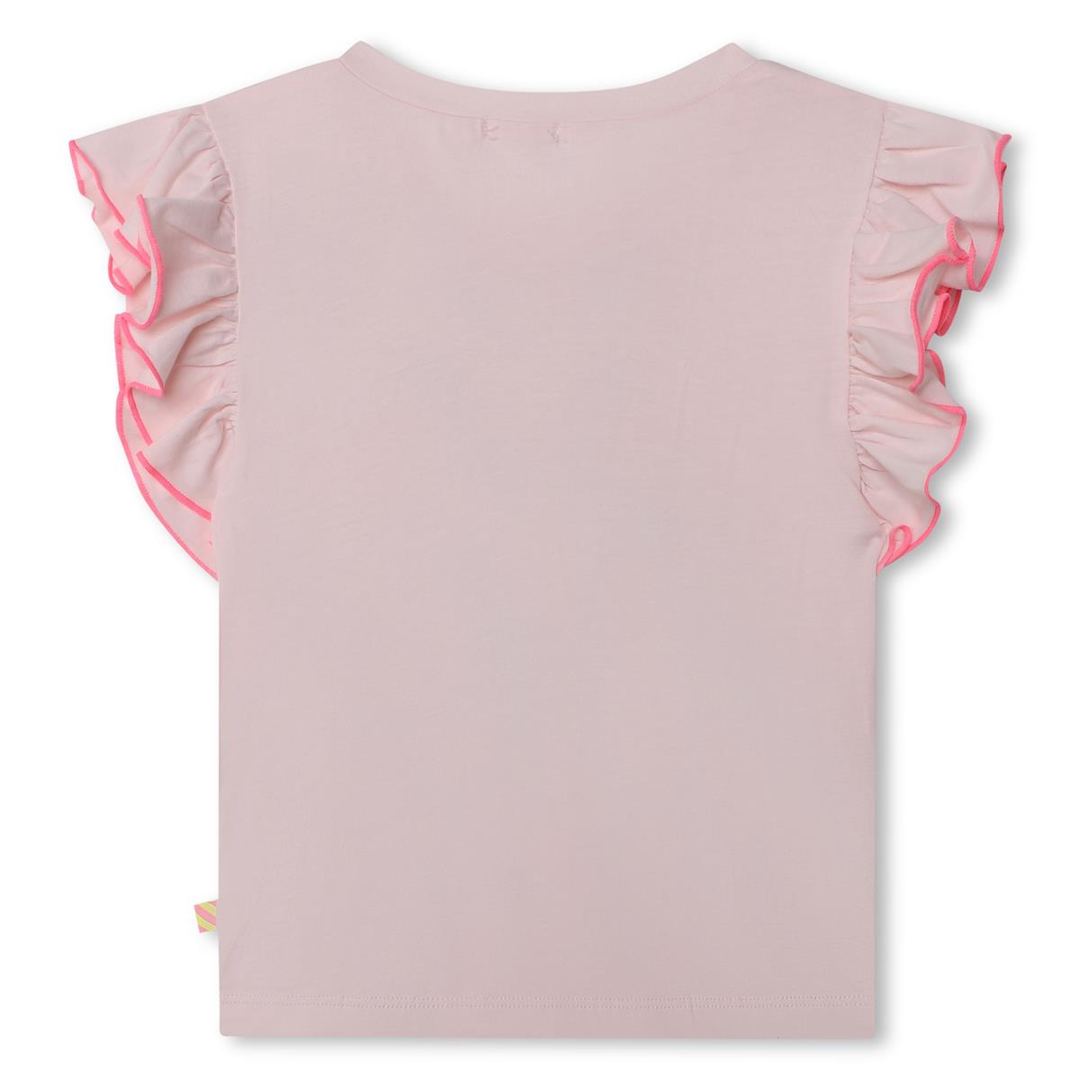 Girls Pink Cotton T-Shirt