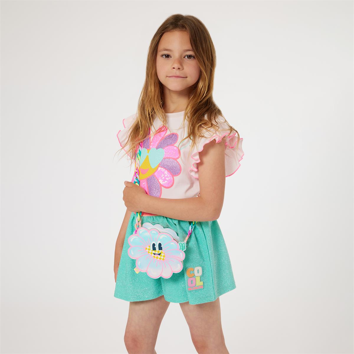 Girls Pink Cotton T-Shirt
