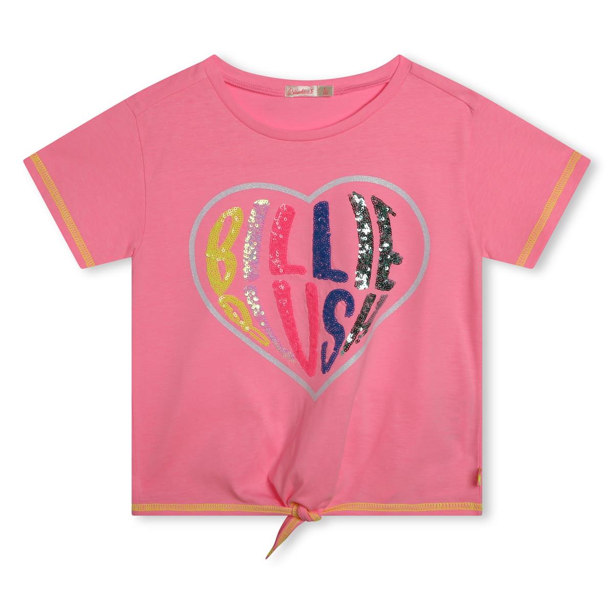 Girls Pink Sequin T-Shirt