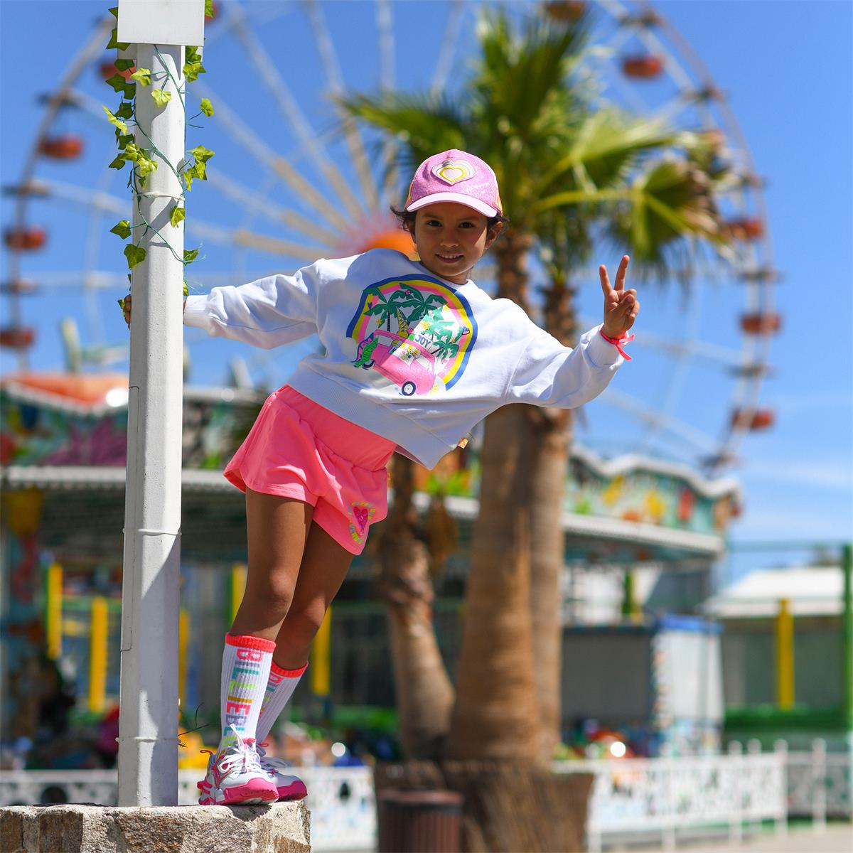 Girls White Sweatshirt