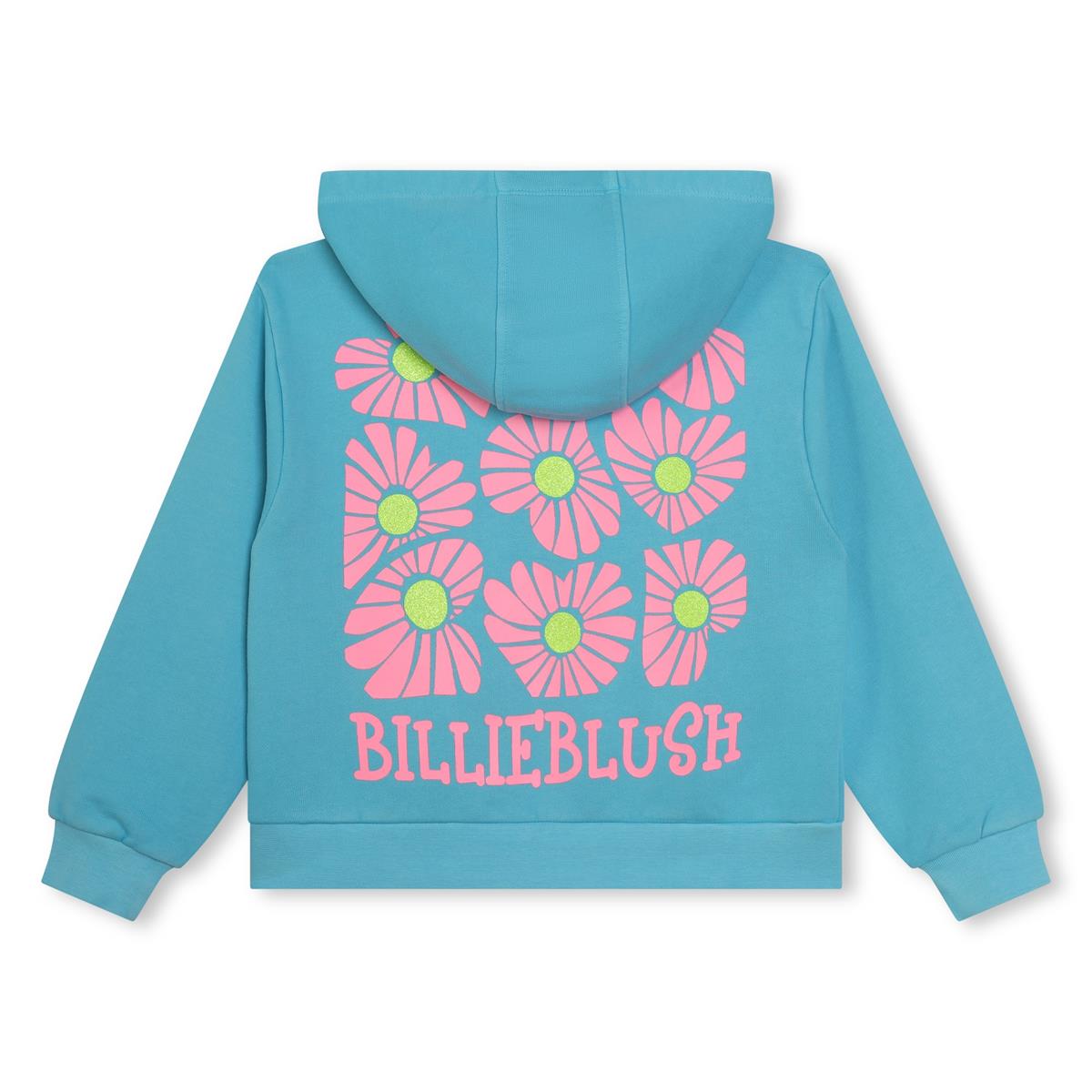 Girls Blue Zip-Up Top