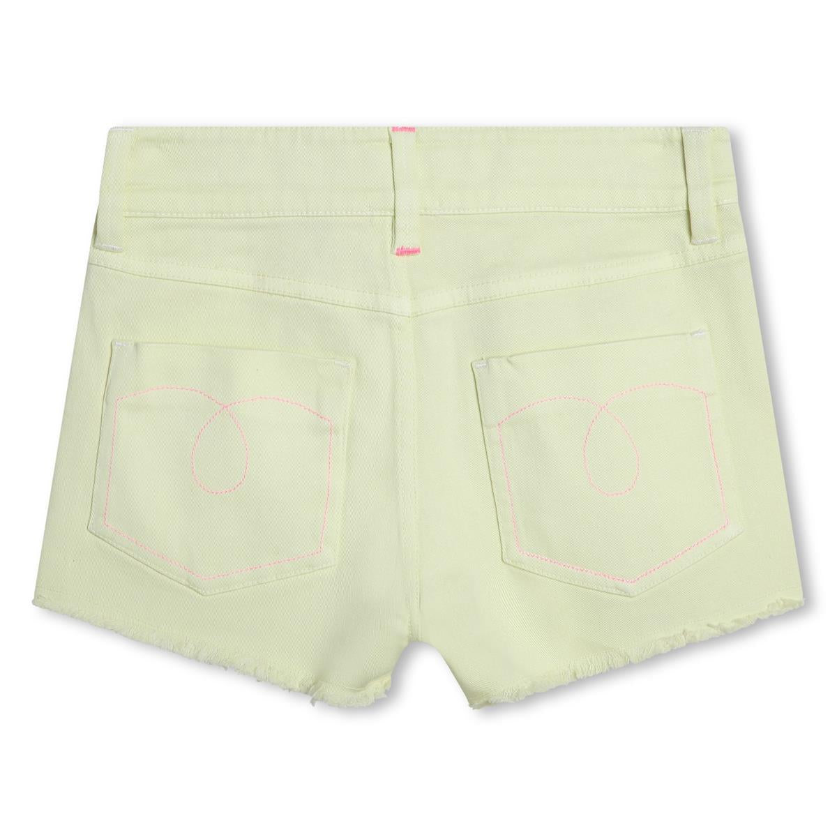 Girls Light Yellow Shorts