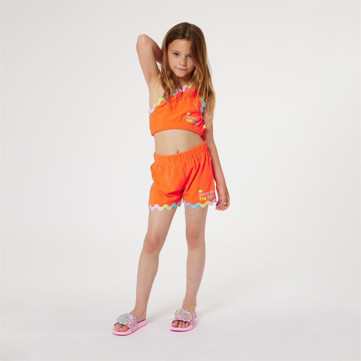 Girls Orange Shorts