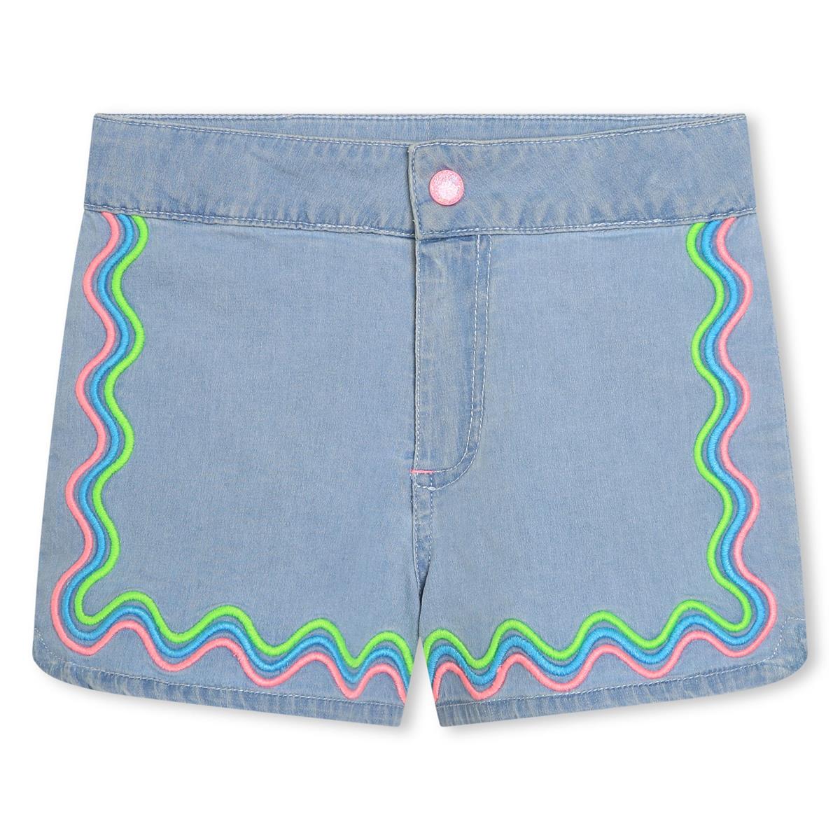 Girls Blue Denim Shorts