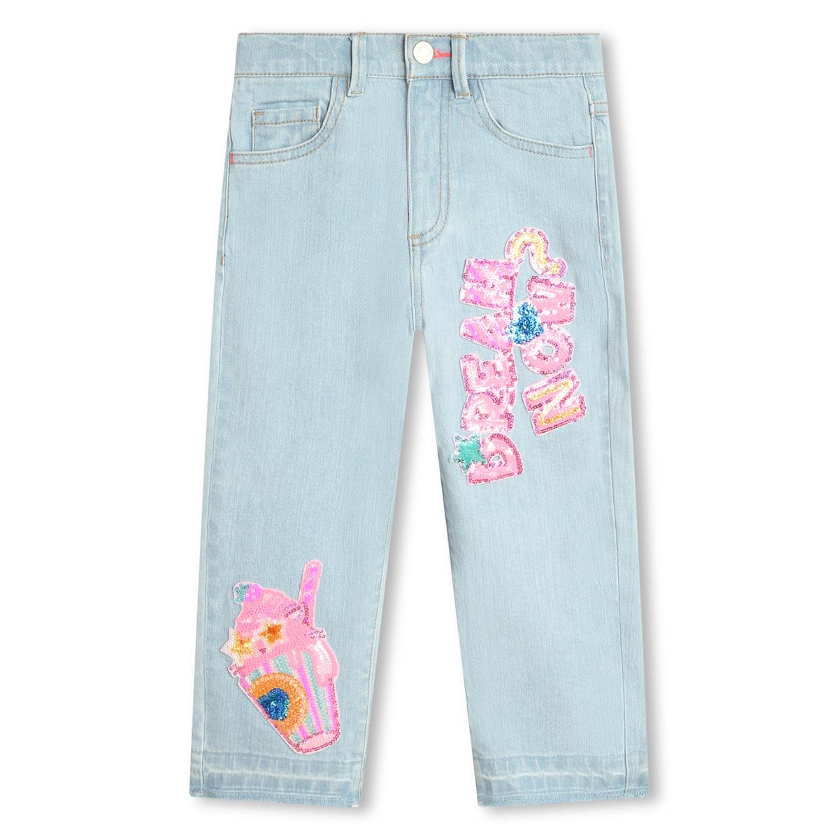 Girls Light Blue Denim Trousers