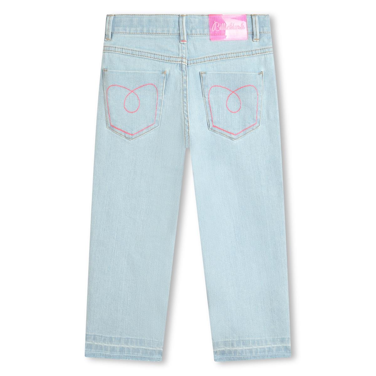 Girls Light Blue Denim Trousers