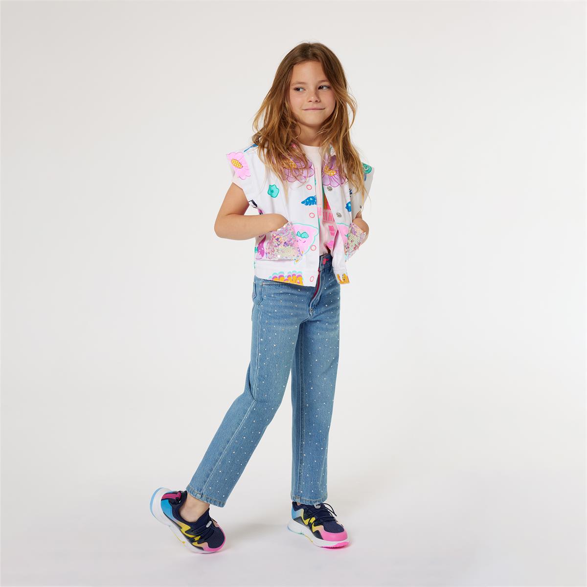 Girls Blue Denim Trousers