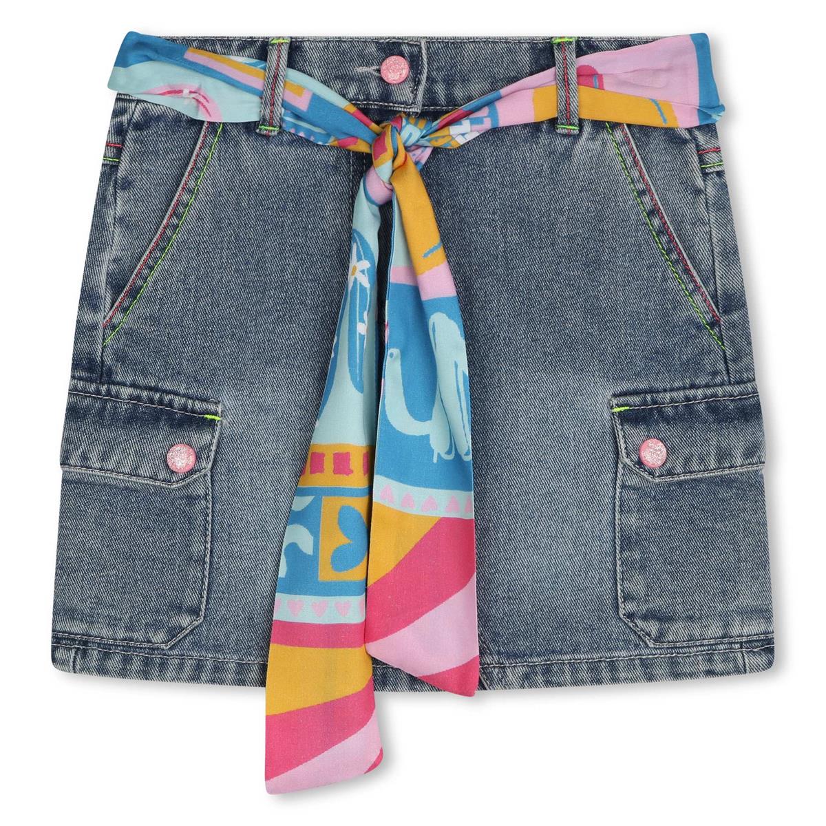 Girls Blue Denim Skirt