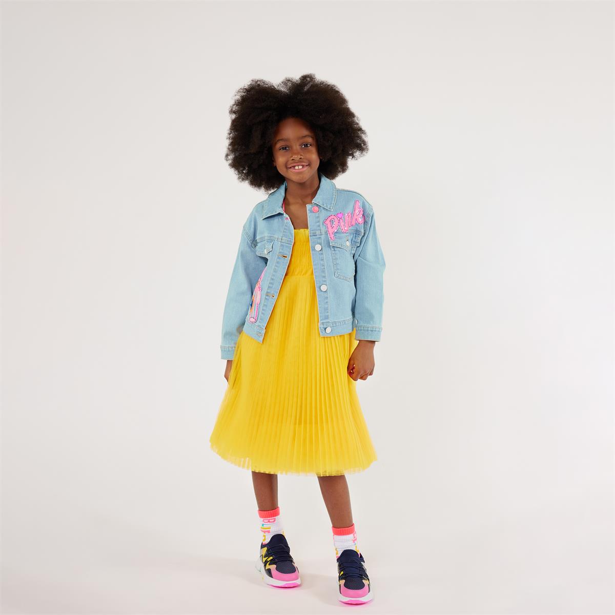 Girls Light Blue Denim Coat