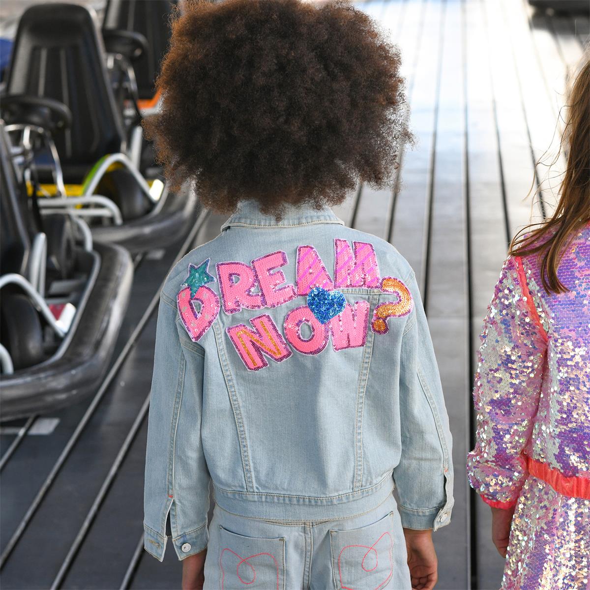 Girls Light Blue Denim Coat