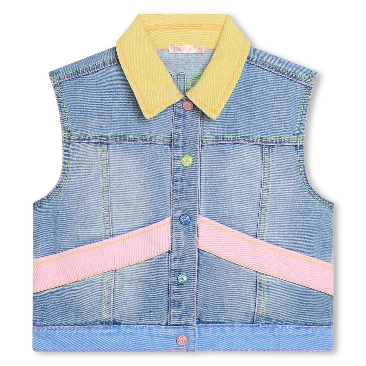 Girls Blue Denim Gilet