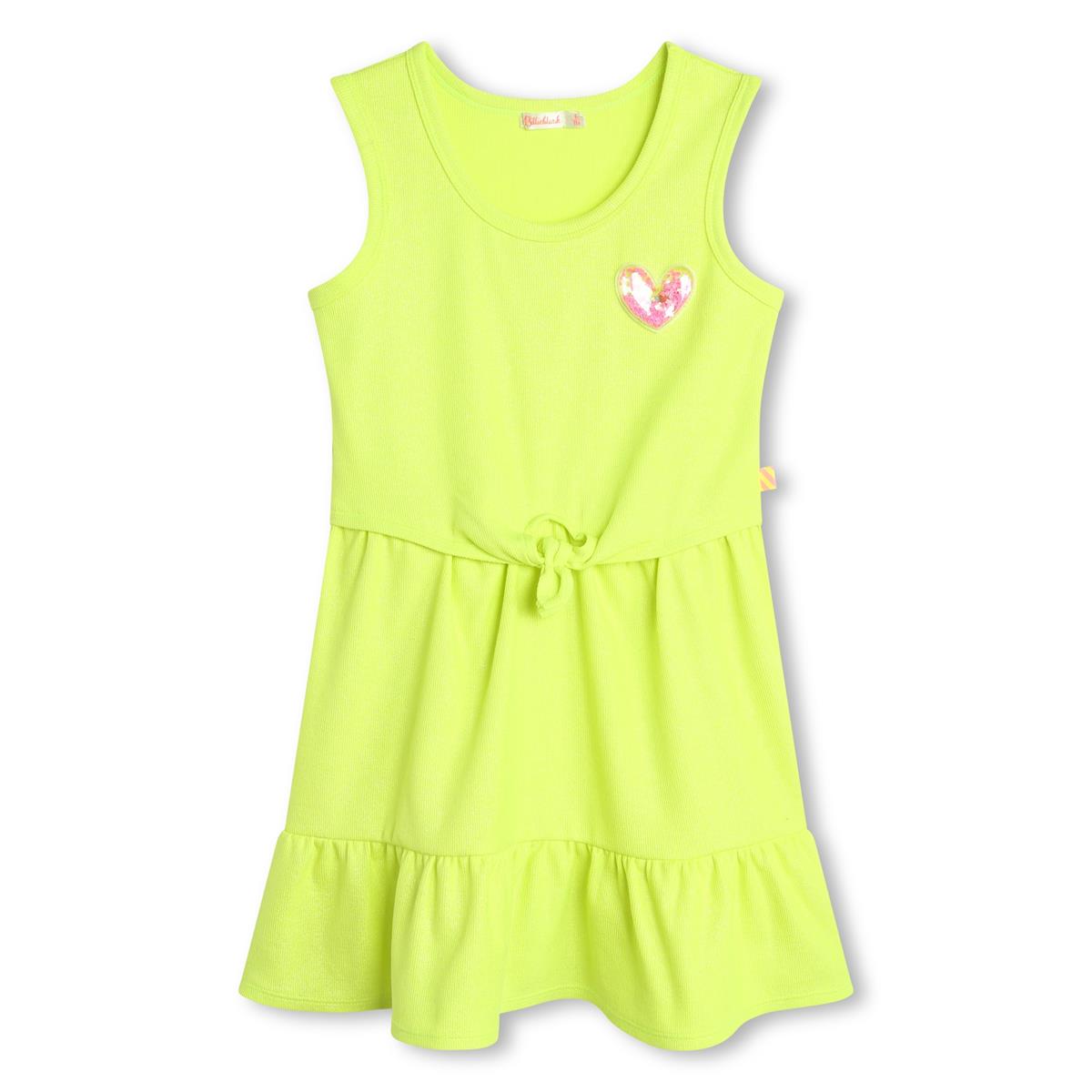 Girls Fluo Yellow Dress