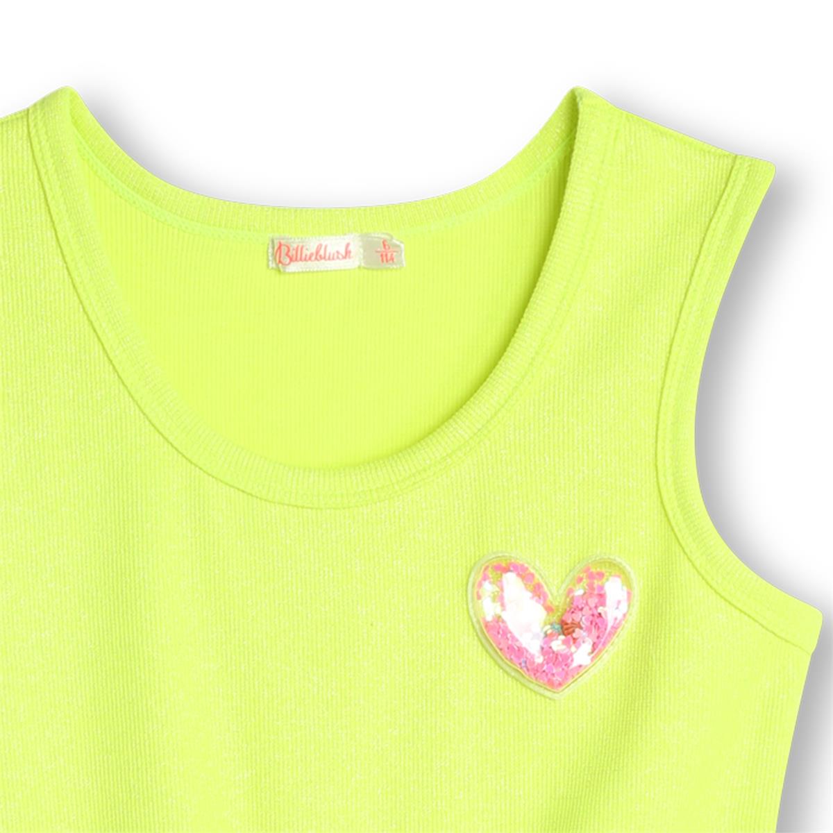 Girls Fluo Yellow Dress