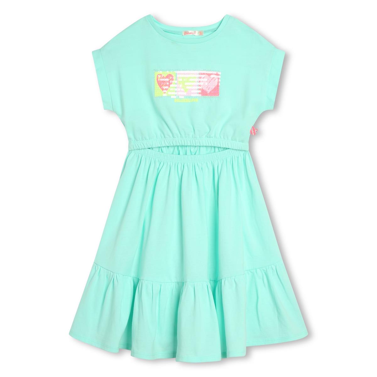 Girls Mint Cotton Dress