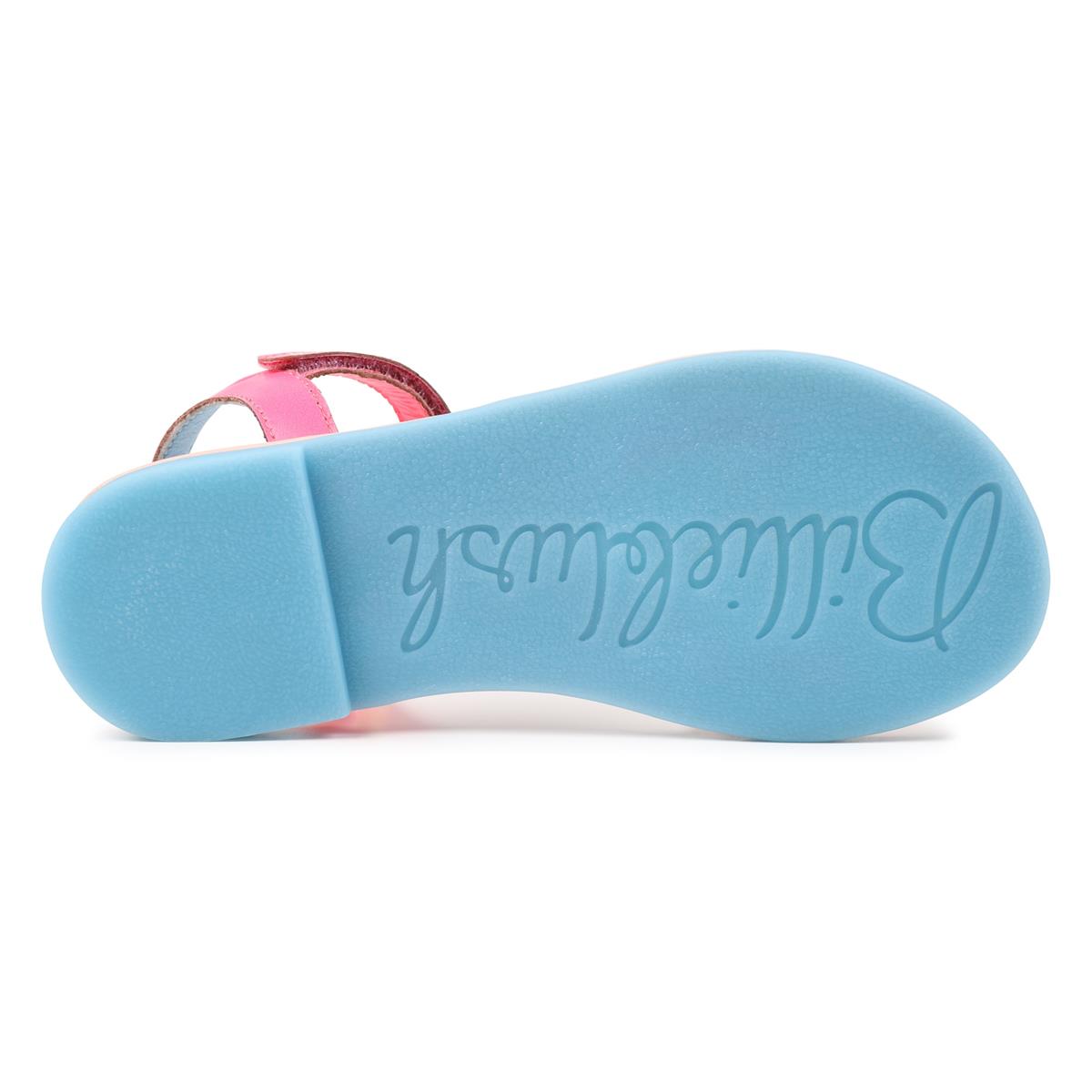 Girls Pink Logo Sandals