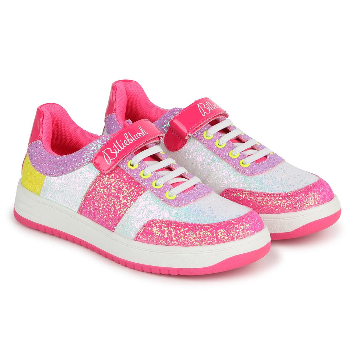 Girls Pink Glitter Shoes