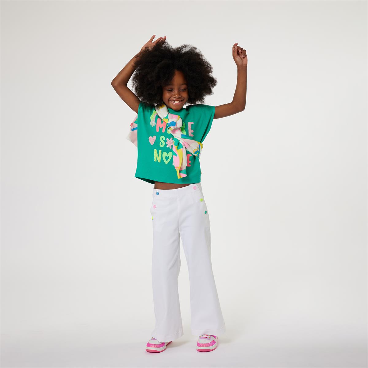 Girls White Trousers