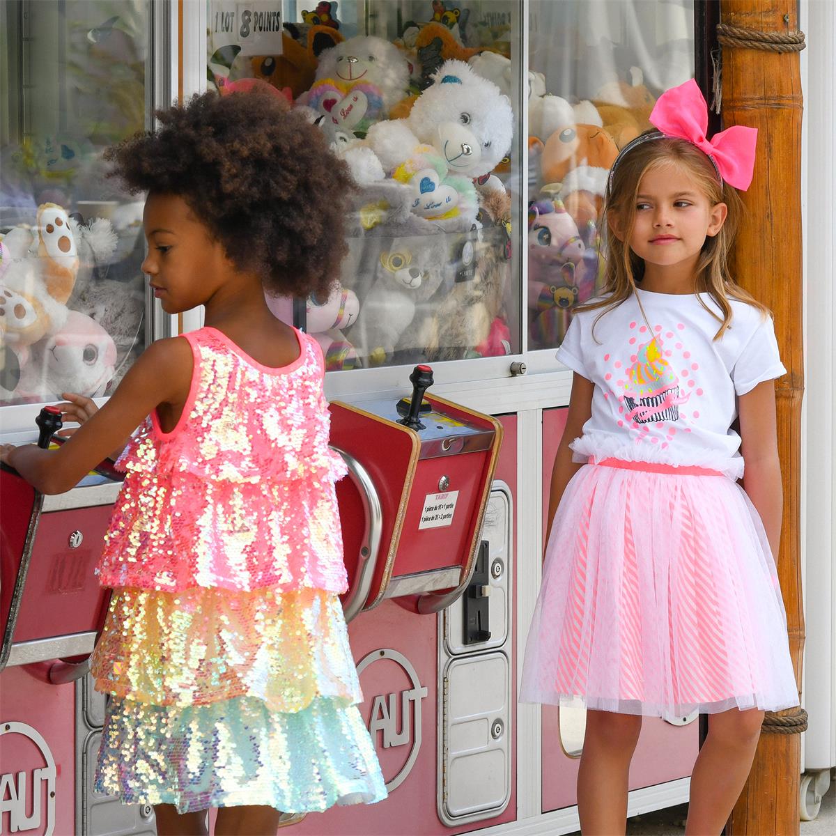 Girls Pink Bow Headband