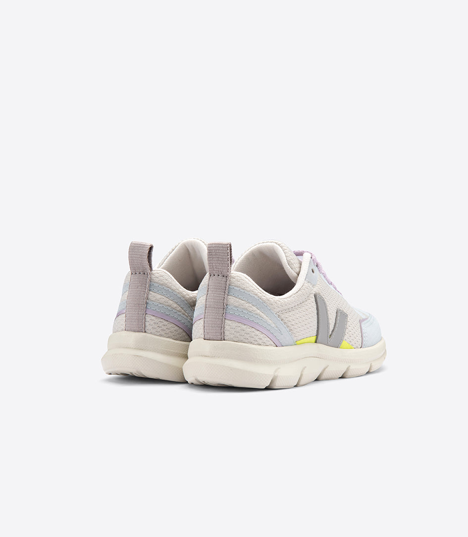 Girls Oxford Grey "V" Logo Shoes