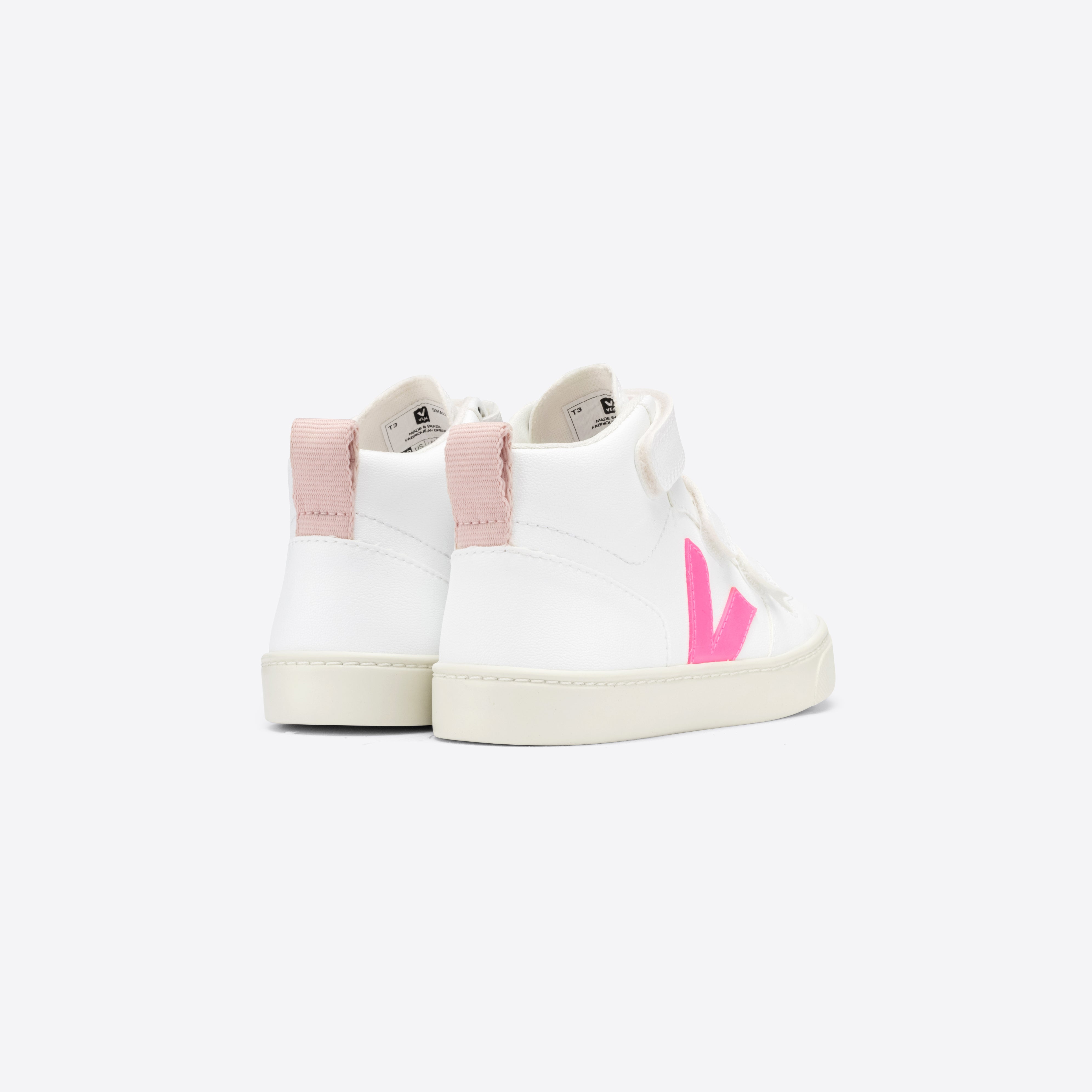 Girls White "SMALL V-10 MID" Shoes