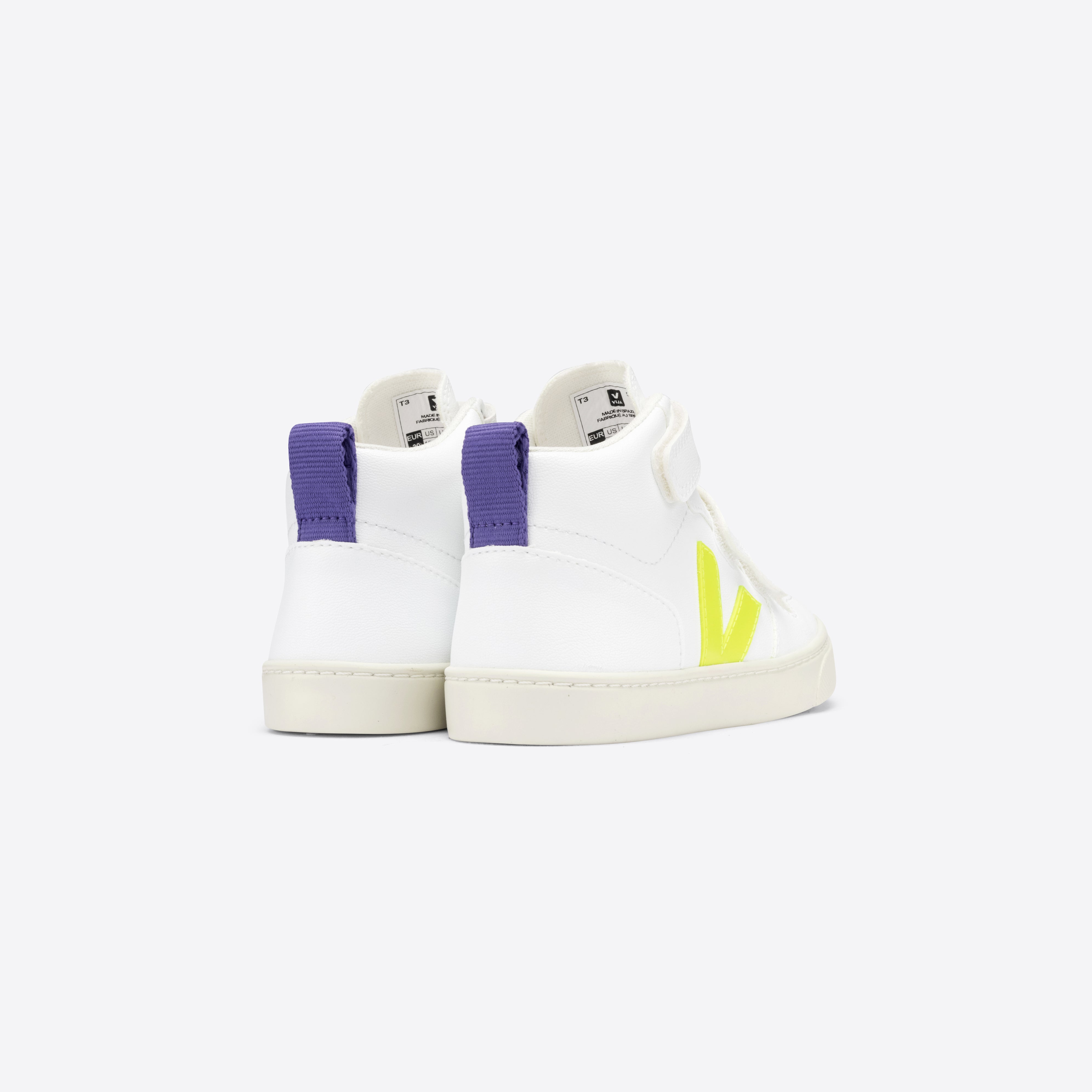 Girls White "SMALL V-10 MID" Shoes