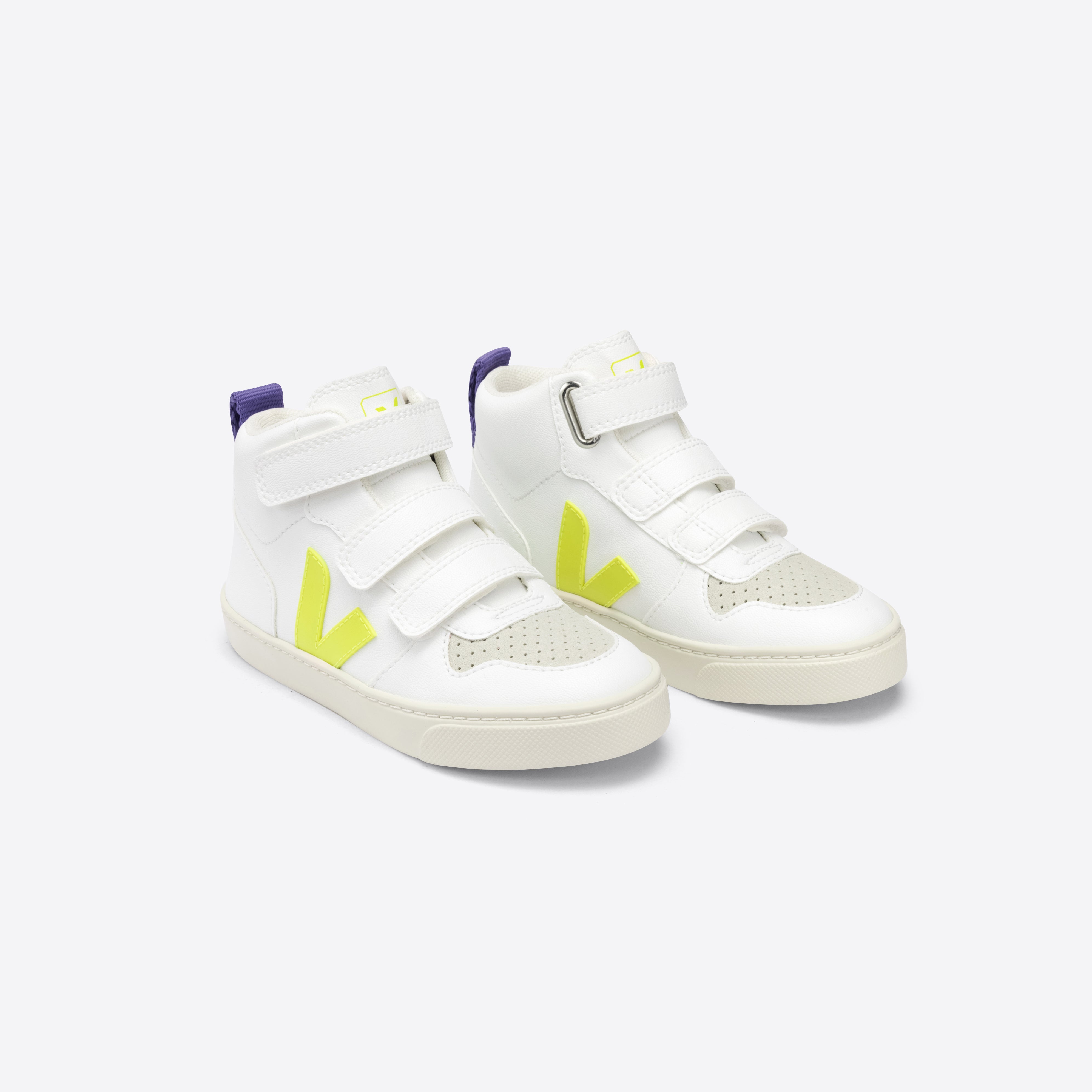 Girls White "SMALL V-10 MID" Shoes