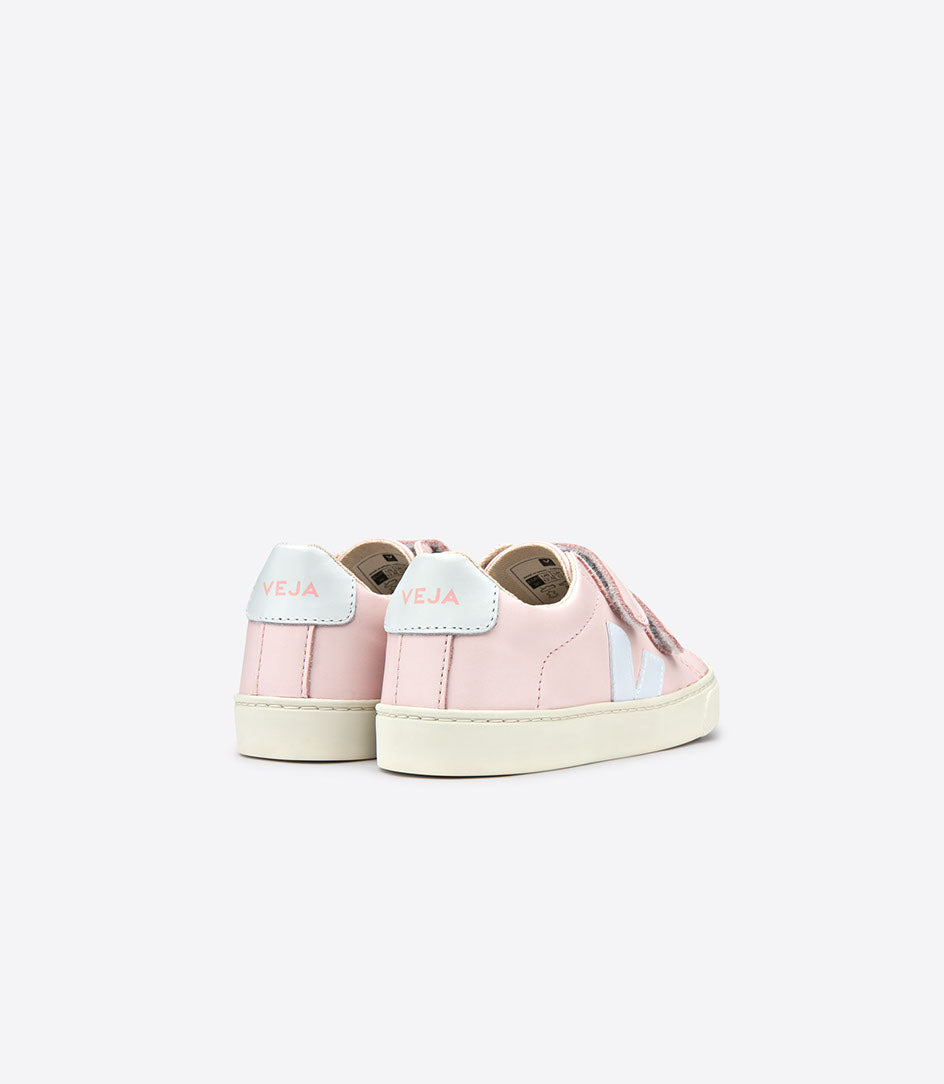 Girls Pink & White "V" Shoes