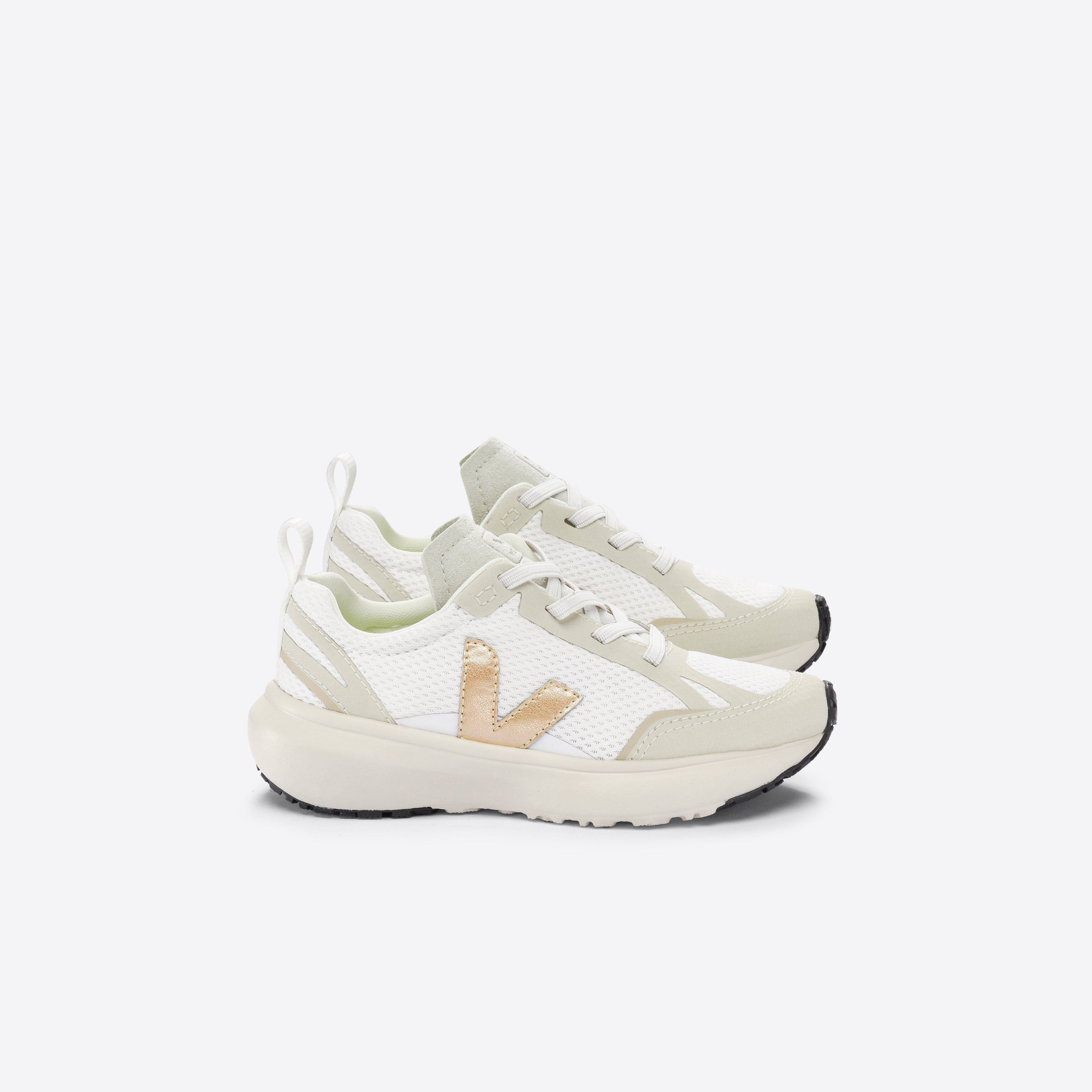 Boys & Girls White "CANARY ALVEOMESH" Shoes