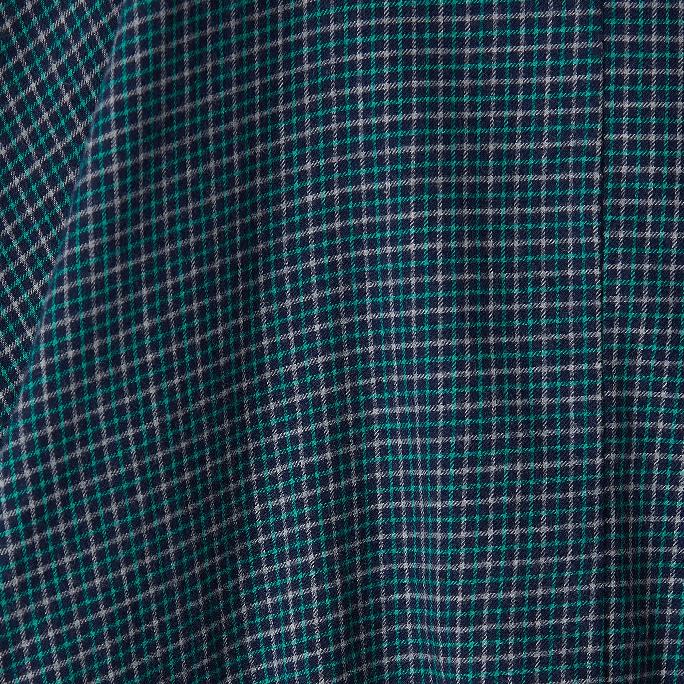 Girls Blue Check Cotton Dress