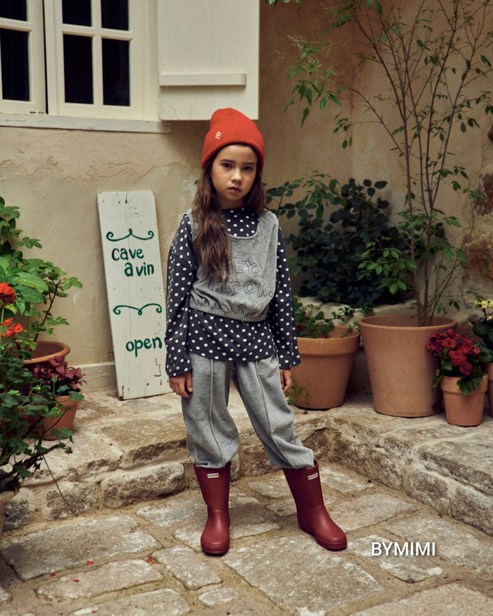 Girls Grey Cotton Trousers