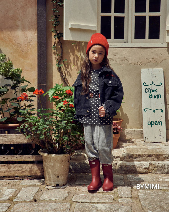 Girls Grey Cotton Trousers