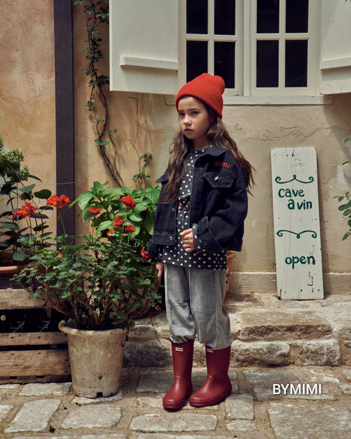 Girls Grey Cotton Trousers